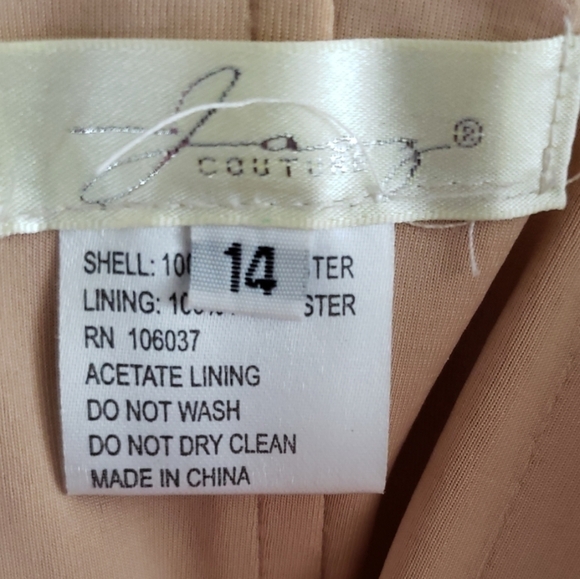 Jasz Couture Heavy Rhinestones Mermaid Dress Size 14 - Picture 2 of 6